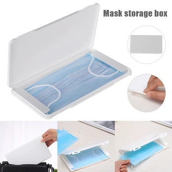 

Dust-proof Snap Top Face Cover Storage Box Durable Storage Case for Face Covers B88