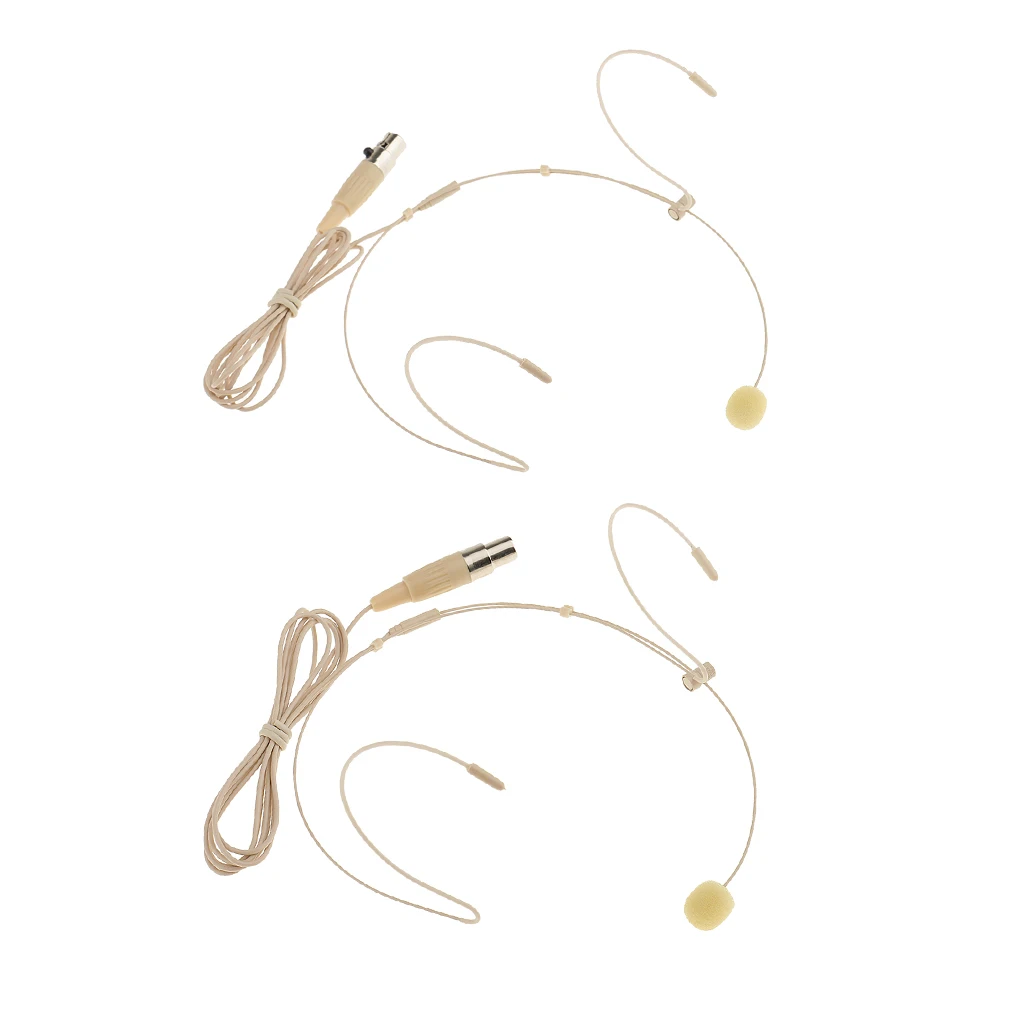  Mini Wired Headset Headworn Microphone Condenser Mic for Tour Guide Teaching 3Pin+4Pin - 4000083278884