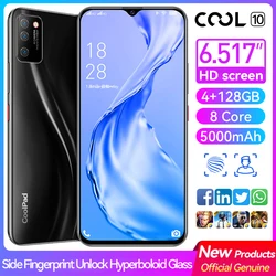 Original Global Version Cool10 Mobile Phones128GB Android10.0смартфоны 5000mahBattery 6.517