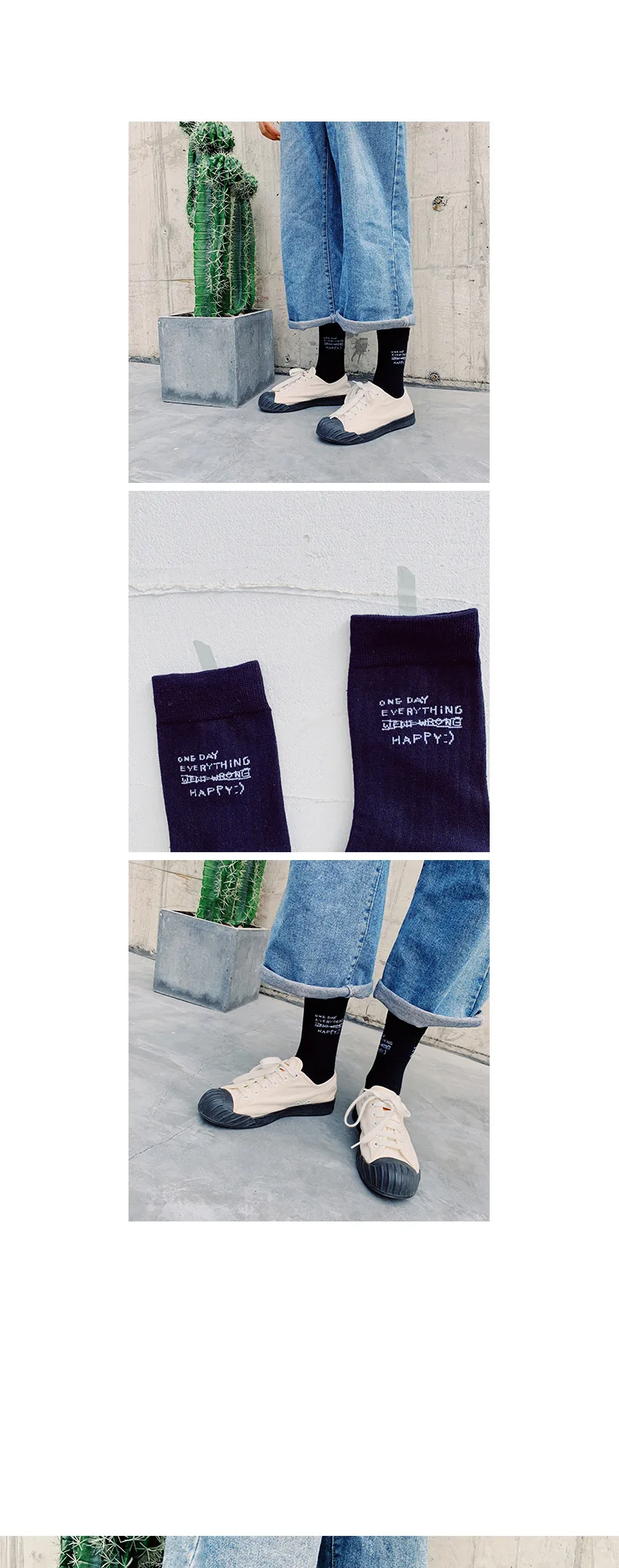Jeseca, Новое поступление, женские носки с буквенным принтом, Осень-зима, черно-белые носки, студенческий стиль, для девочек, Harjauku, винтажные уличные носки
