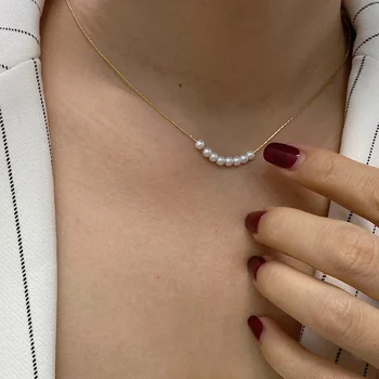 

Timeless Wonder Glam Glass Pearl Beaded Choker Necklace Women Jewelry Gothic Boho Designer Punk Trendy Hip Hop Ins Top Rare 7835