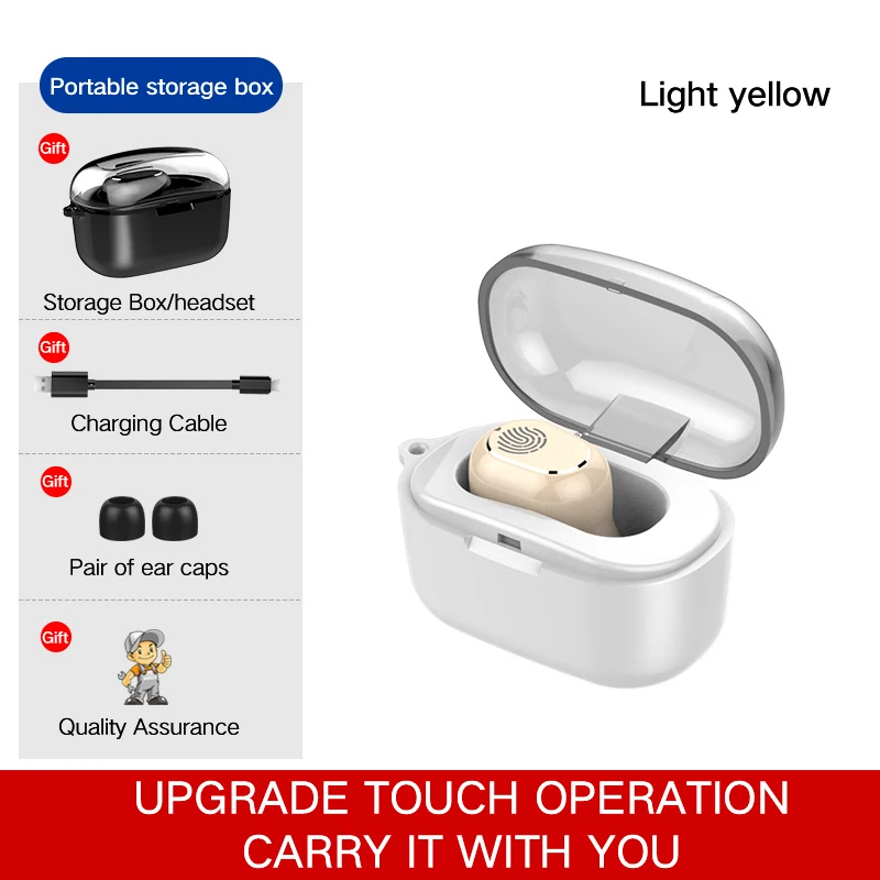 E1-Yellow Tws Bluetooth 5,0, беспроводная гарнитура, стерео наушники, Hi-Fi спортивная водонепроницаемая гарнитура, игровая гарнитура с микрофоном - Цвет: E1-Yellow