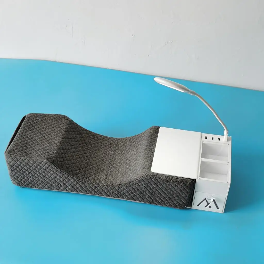 Comfortable Lash Pillow with shelf light for eyelash extension For Beauty Salon OrganizerS Storage Pillow Supply Lashing Cushion