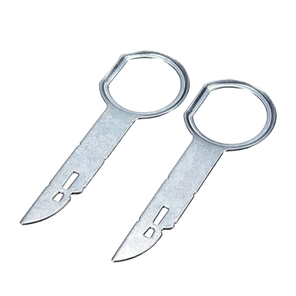 2Pieces Car Radio CD Stereo Removal Release Tool For VW Audi