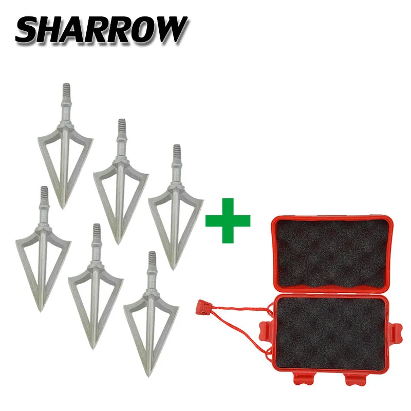 6Pcs Archery 100gr Arrowhead 3Broadhead And Box Set Outdoor Hunting Shooting Training Bow And Arrow Accessories Set