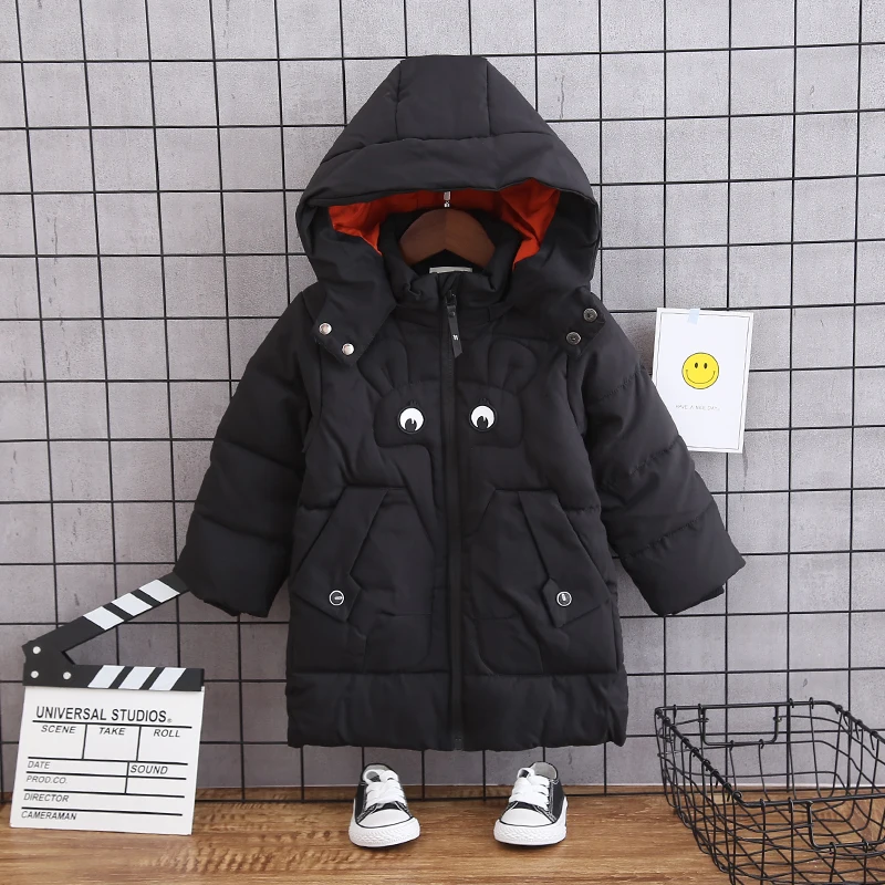 Kids Parkas Hooded Coat children's Winter jackets Warm Down cotton jacket For Girls boys clothes enfant Outerwear Thick Overcoat