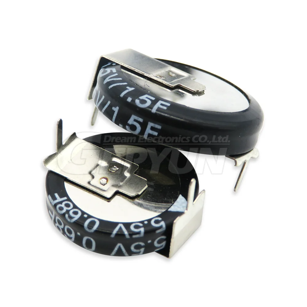 2PCS Farad Capacitor 5.5V 0.1F 0.22F 0.33F 0.47F 0.68F 1F 1.5F 4F Super Capacitor 0.1F-5.0F Double Layer H type Super Capacitor