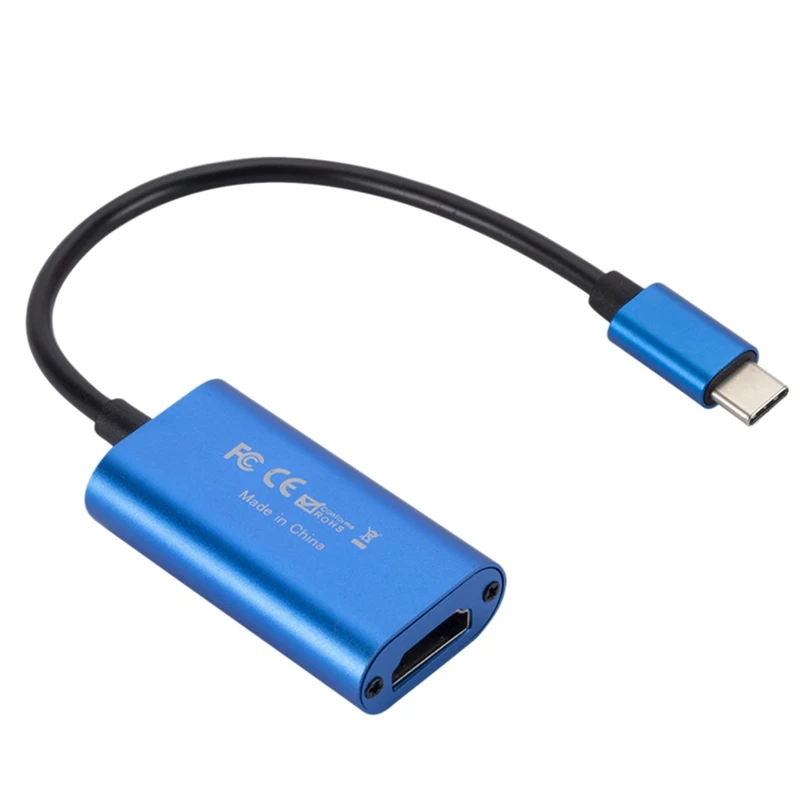 Карта видеозахвата Type-C HDMI-совместима с игрой Запись видео в реальном времени