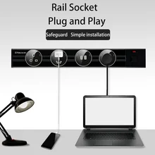 

Herepow Power Track Socket LED Light, UK USA EU USB Socket 3P 5P Universal P1 P2 P3 P4 P5 Track Socket with Usb Charge