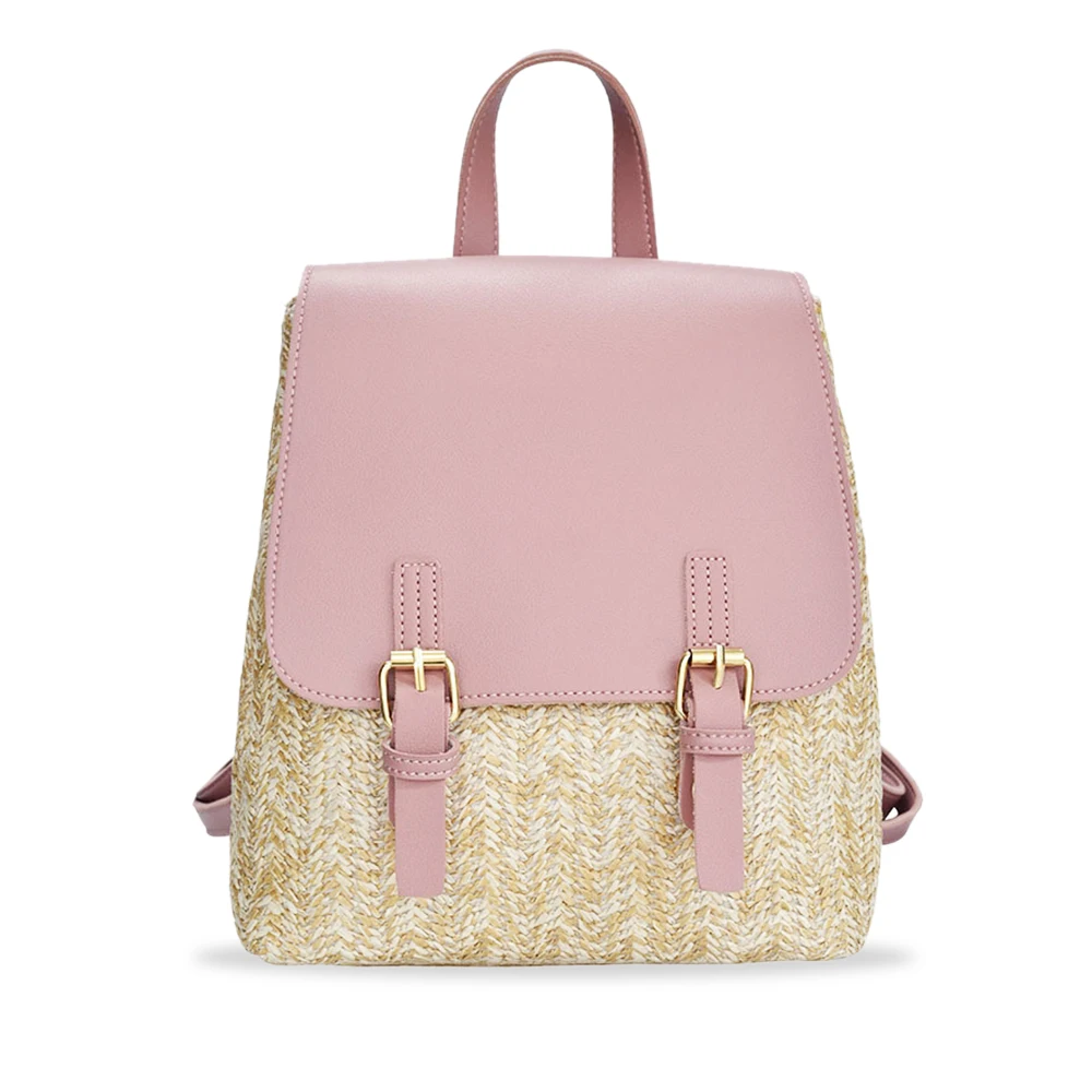

Straw Woven Backpack for Women New Arrival Autumn Teenage Girl Quality Backpacks Travel Bags Kawaii Rucksack Drop Shipping Sac