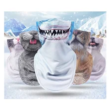 

Winter Fleece Face Mask Keep Warm Windproof Dustproof Half Balaclava Ear Warmer Cycling Face Cover
