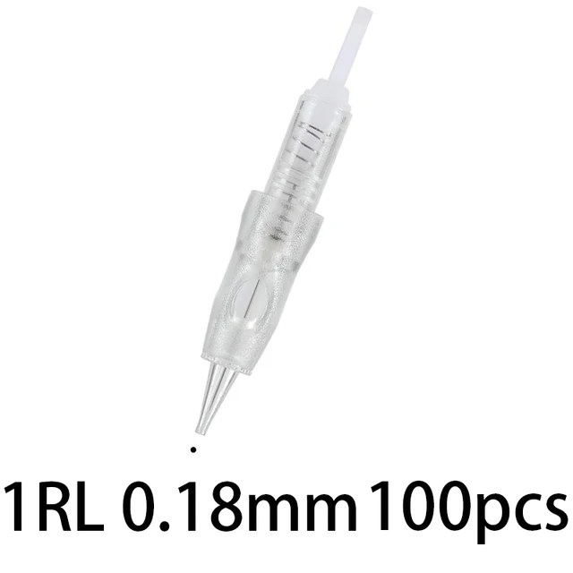 Professional Permanent Makeup Machine Tattoo Gun Eyebrow PMU Machine Pen For Up Eyebrows Eyeliner Lip Microblading Makeup Kit 1RL 0.18mm 100pcs