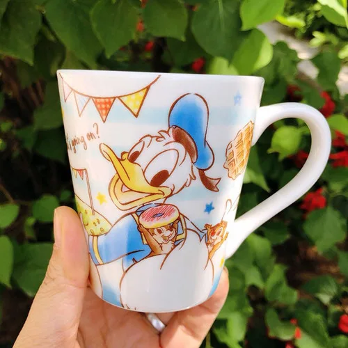 Алиса в стране чудес утка Рапунцель Принцесса керамическая кружка кофейная кружка чашка подарок на день рождения с коробкой - Цвет: duck