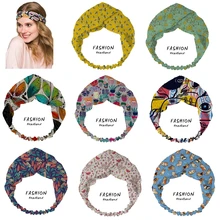 

2020 Women Bandanas Hair Accessories Headband Cross Top Knot Elastic Hair Bands Honey Comb Hives Hairband Headwrap Scrunchies