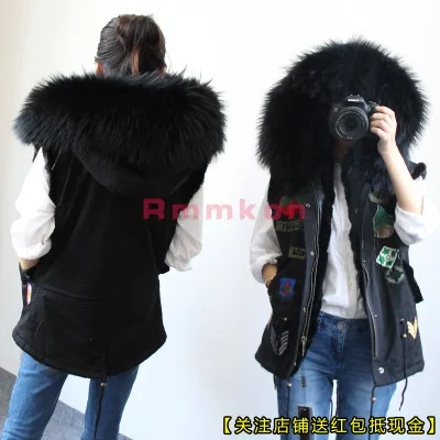 Мех tjy новинка зима высокое качество натуральный мех пальто для женщин veste femme натуральный мех жилет colete feminino chaquetas mujer - Цвет: 11