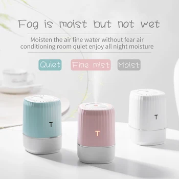 

280ml Air Humidifier Portable Ultrasonic Aroma Essential Oil Diffuser 7 Color Night Light Aromatherapy Mist Maker for Home Car