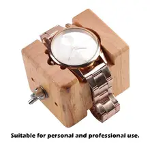 Watchmaker Wooden Watch Case Block Vise Clamp Movement Watch Repair Tool
