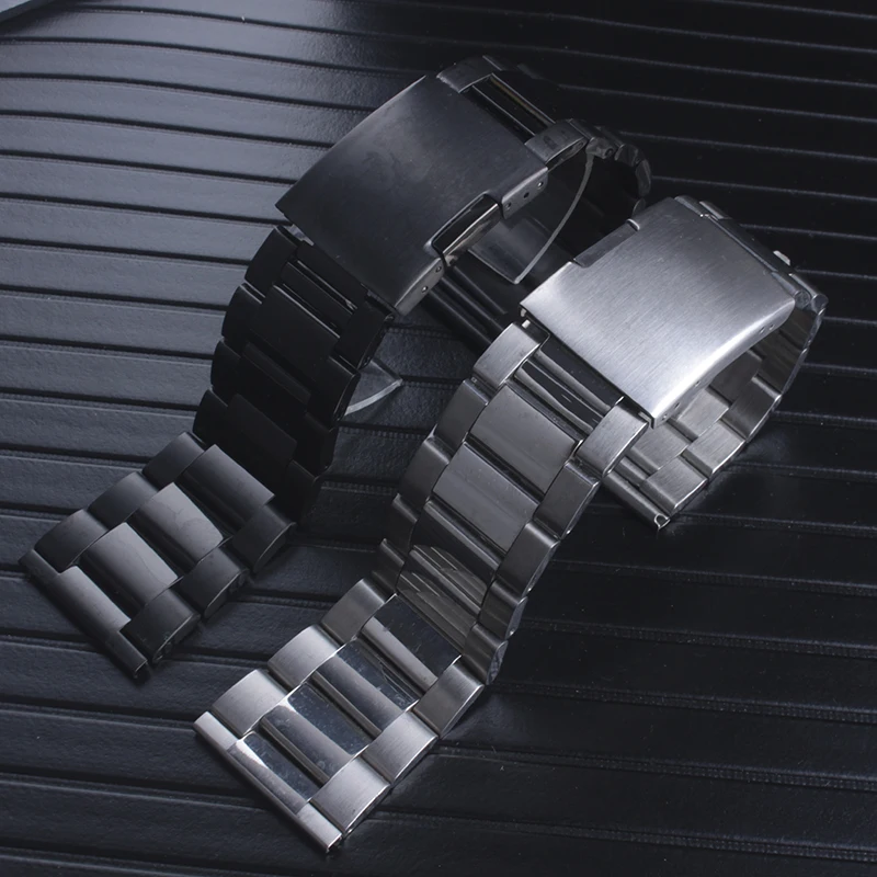 

Watchband Quality Solid stainless steel Watch band For Diesel For Men DZ4343 DZ7305 24mm 26mm 28mm Black Steel Bracelet