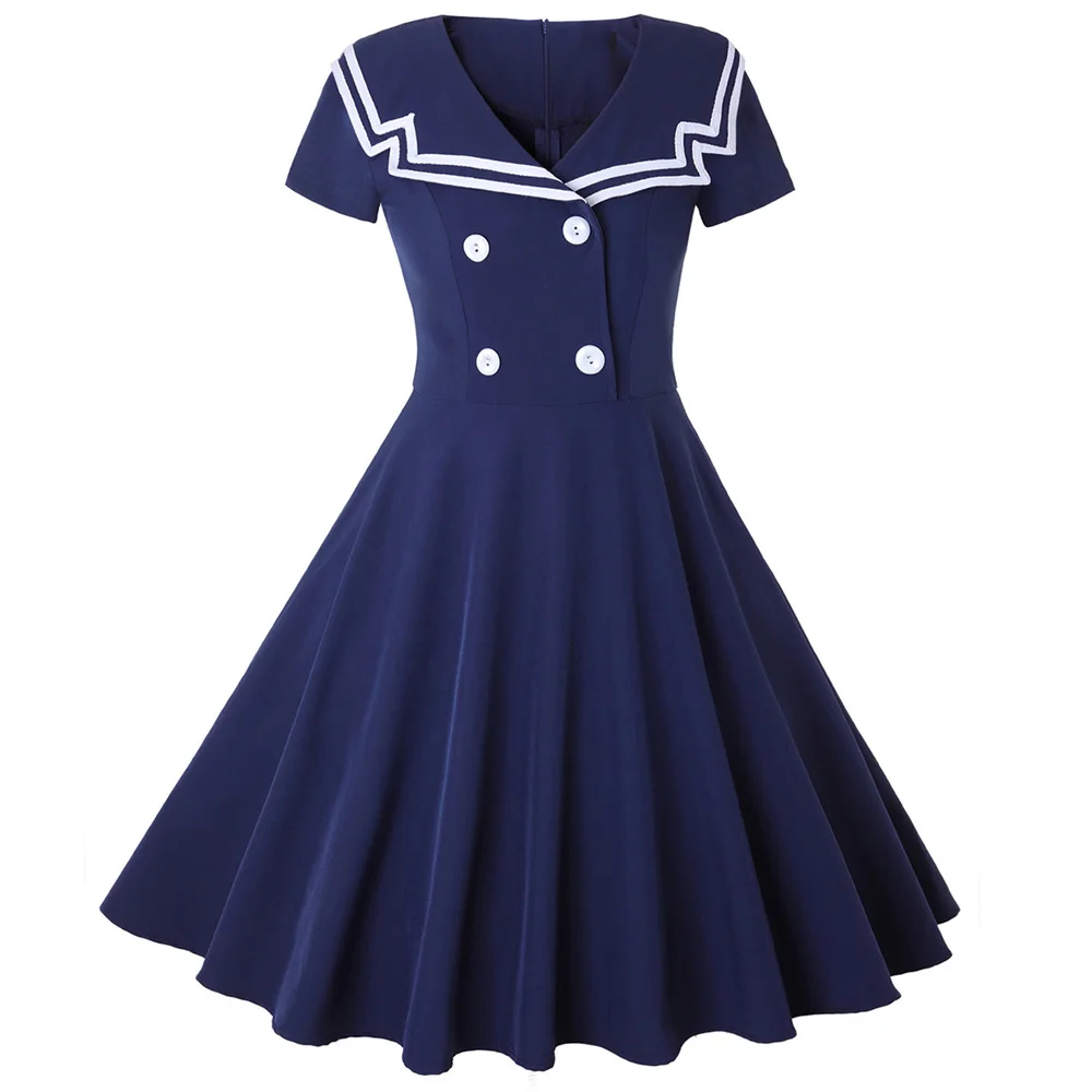 Женское винтажное платье в стиле Хепберн с V образным вырезом|Платья| |