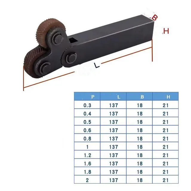 Set Ruote Zigrinate In Acciaio Per Tornio - 3 Misure (0.5mm, 1mm, 2mm) Con Denti Inclinati - Foto 8