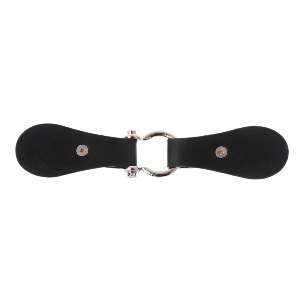 Белый 1 компл. Кожаная кнопка переключения металлическая пряжка застежка для сумки свитер куртка пальто Одежда DIY Швейные аксессуары ремесла 72XF - Цвет: Белый