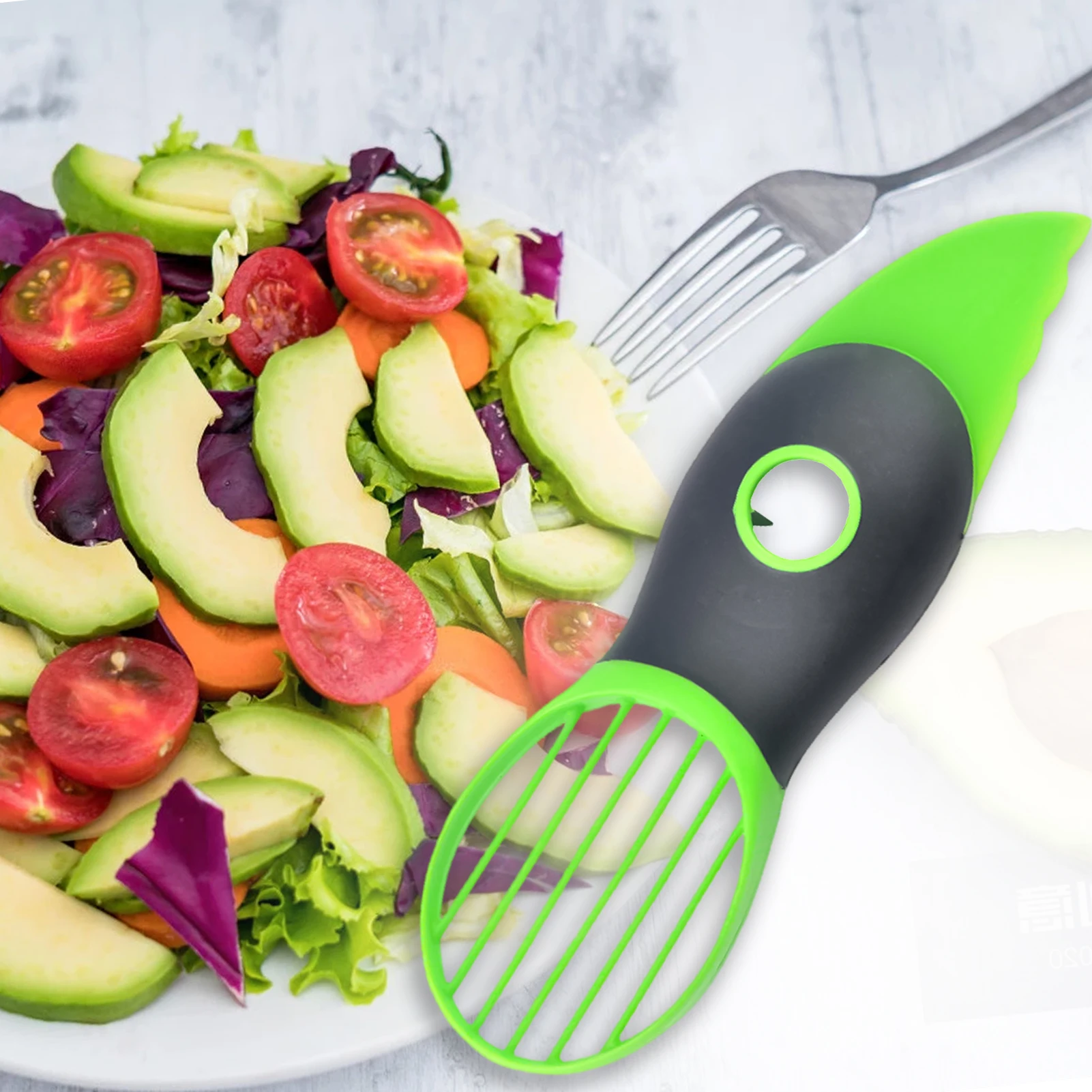 Coupe Avocat 3-en-1 – Dénoyauteur Trancheur | Ustensile De Chef