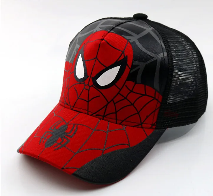 Модная бейсбольная кепка с человеком-пауком, Свободно регулируемая бейсболка s, бейсбольная кепка для мальчиков и девочек, красивая детская шапка в стиле хип-хоп