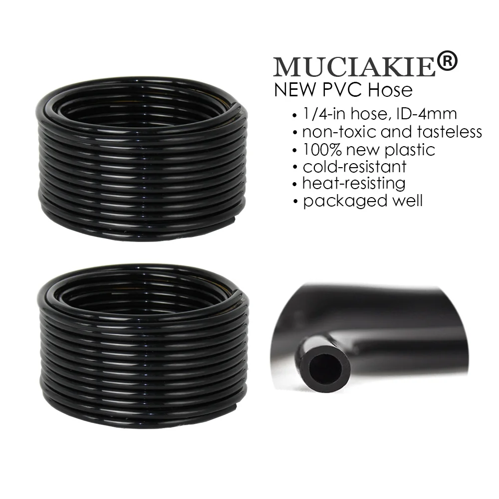 MUCIAKIE 50M/25M/5M DIY микро капельная система полива самополив садовый шланг набор с