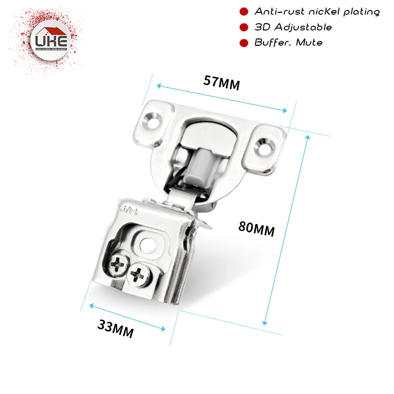 

American Hydraulic buffering hingDamper Buffer Soft Close Clip on Furniture Hinge for Wood Door