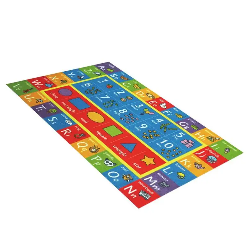 B (150x80cm) Мягкий детский игровой коврик милый мягкий красочный детский коврик для пикника детский коврик для ползания коврики с принтом Детский обучающий коврик - Цвет: B (150x80cm)
