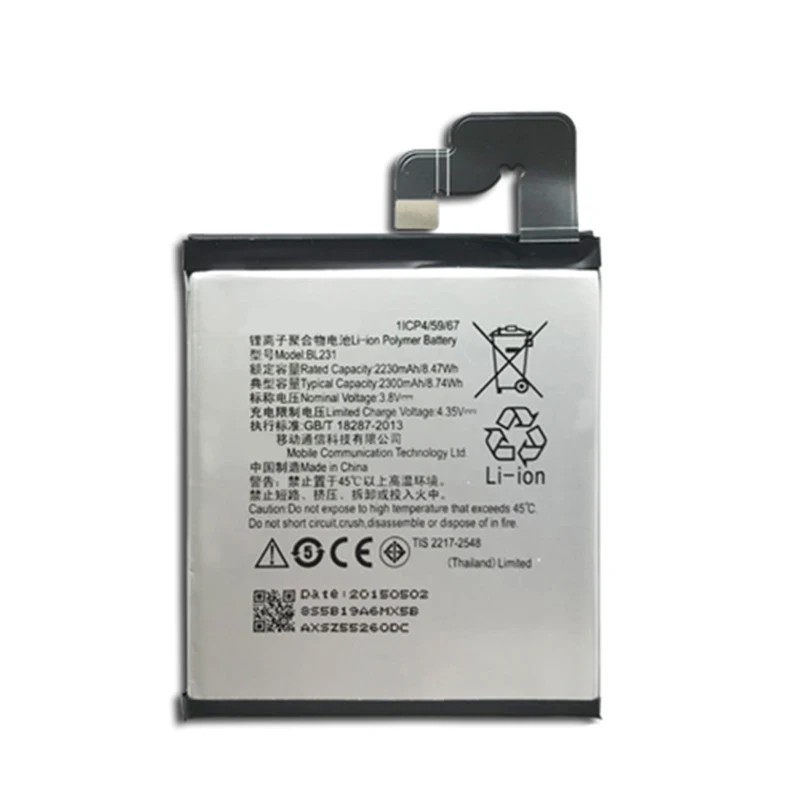 

In Stock 2300mah BL231 Battery For Lenovo VIBE X2 X2-TO X2-CU S90T S90U Cellphone Bateria+Tracking Number