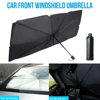 

Portable Foldable Durable Sun Shade Silver Car SunShade Protector Outdoor Windshield Cover Sun Protection Windshield Sunshade