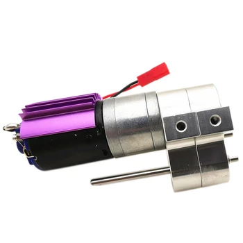 

Upgraded Metal Transfer Gear Box With 370 Motor For Wpl 1/16 4Wd 6Wd Q60 Q6(Silver)