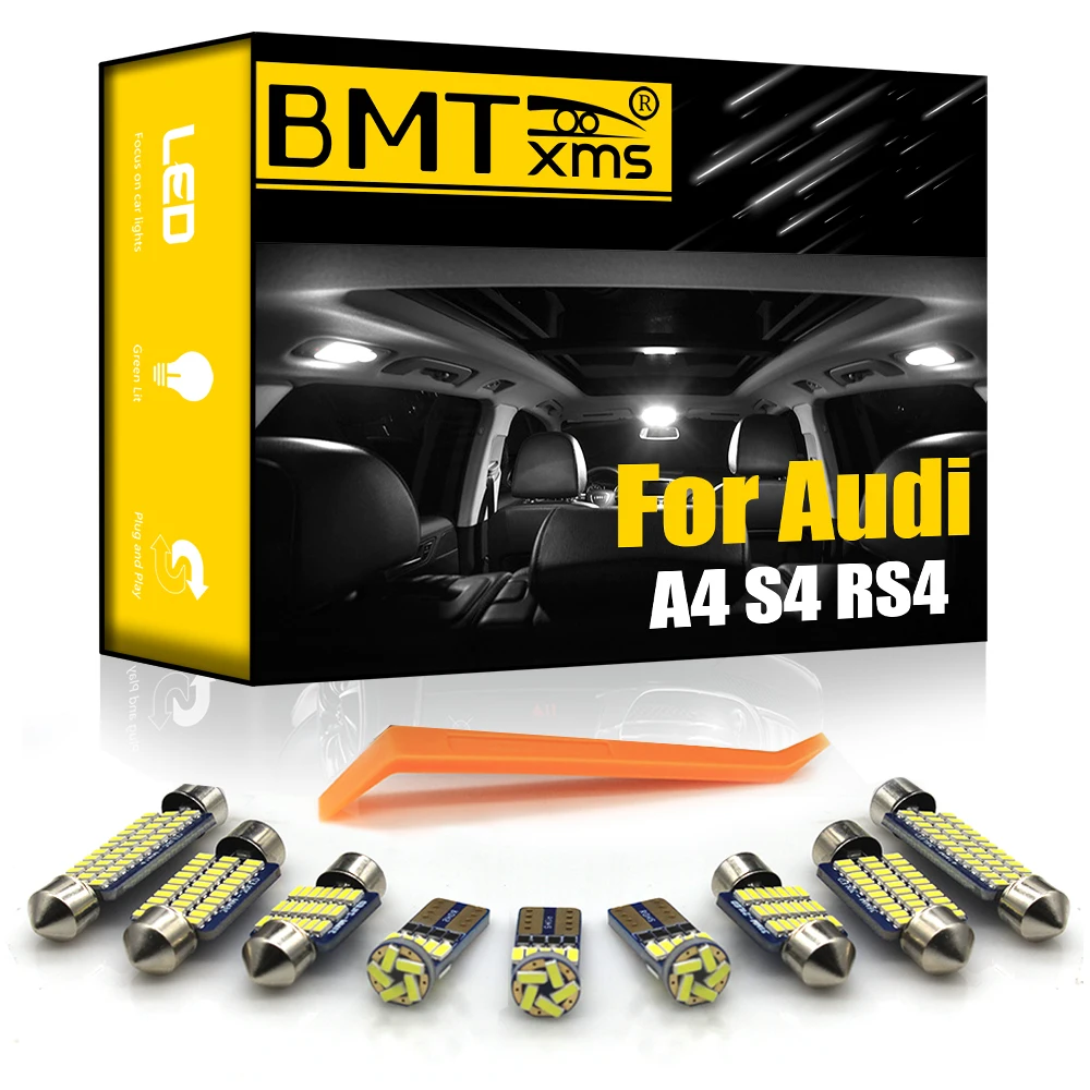 BMTxms для Audi A4 S4 RS4 B5 8D B6 B7 8E B8 8K Quattro Sedan Avant 1996-2018 светодиодный внутренний фонарь Карта