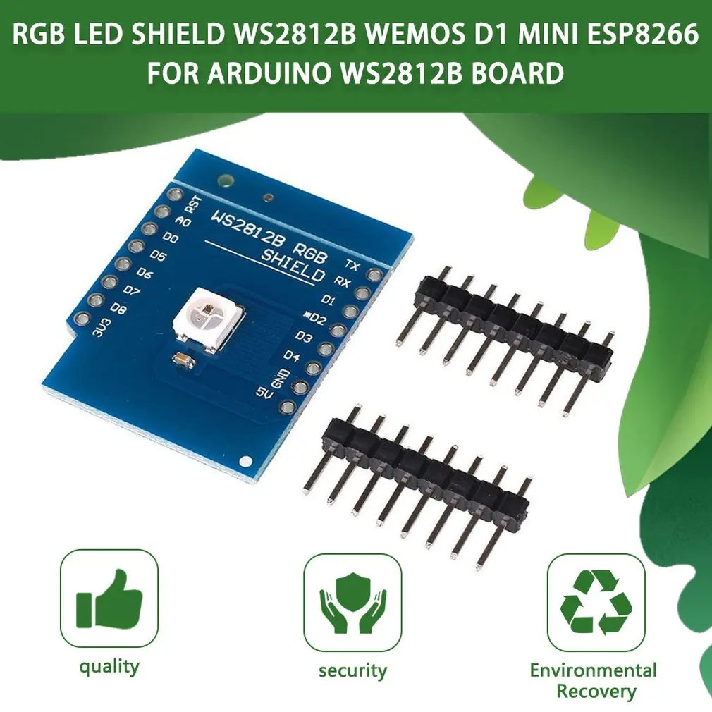RGB светодиодный щит WS2812B Wemos D1 Mini ESP8266 для Arduino WS2812B