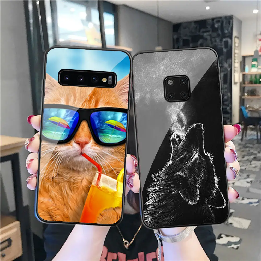 

Case for Huawei P9 P10 P20 P30 Lite Cover Glass Case Huawei P20 P30 Pro P10 P8 P9 Lite Nova 5i TPU Cases Honor 8 Lite Coque Capa