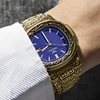 Fashion quartz Man watch men Brand luxury Retro golden stainless steel watches men gold mens watch female reloj hombre ► Photo 3/6
