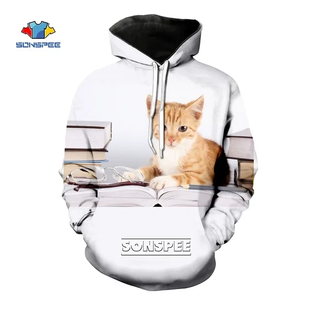 SONSPEE, 3D принт, мужские Толстовки, Толстовки, забавные домашние кошки, мужская одежда в стиле панк, хип-хоп, мужская, женская спортивная куртка, пуловер, пальто - Цвет: 3