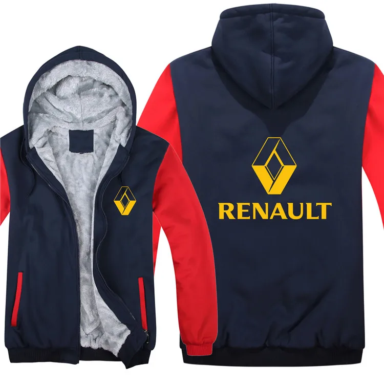 Толстовки Renault, куртка с капюшоном, Зимний пуловер для мужчин, унисекс, повседневная шерстяная подкладка, флисовое мужское пальто, толстовки Renault - Цвет: as picture6