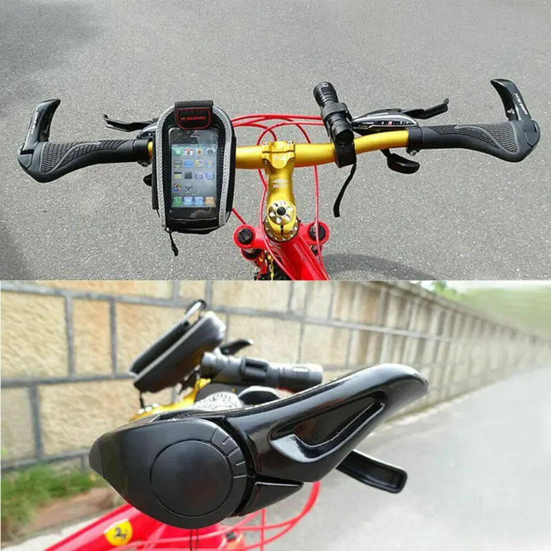 1 Pair MTB Bike Handlebar Grips Aluminum Bar Ends Anti-Slip Double Lock-on Bar Cycling Mountain Bicycle Handlebar Handle Cover