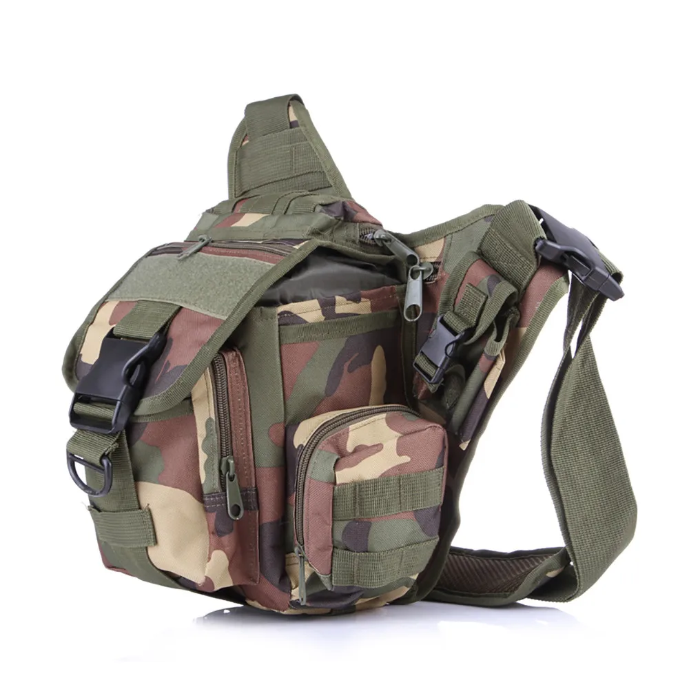 camouflage Высококачественный водонепроницаемый стиль военный Вентилятор тактика седельная сумка для камеры поясная сумка для активного отдыха сумка на плечо A123 - Цвет: camouflage