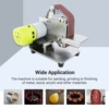110V/220V Polishing Grinding Machine Cutter Edges Sharpener Multifunctional Grinder Mini Electric Belt Sander 7 speed Adjustable 2