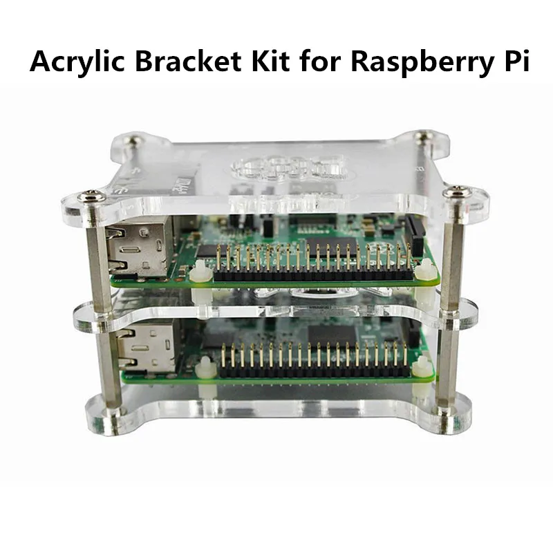 Набор акриловых кронштейнов для Raspberry Pi3 Pi 4 Модель B акриловый защитный чехол