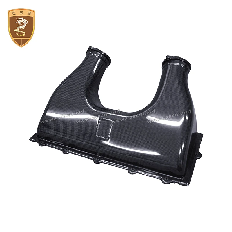 

Vehicle Dry Carbon Fiber car Air Box Intake Cover For Ferrari-458 Italia OEM style Engine Intake Bellows Auto Accessories 00443