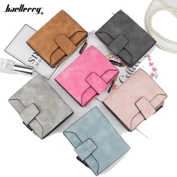 

New Leather Women Wallet Hasp Zipper Small Slim Coin Pocket Purse Wallets Cards Holders Luxury Brand Wallets Designer Purse