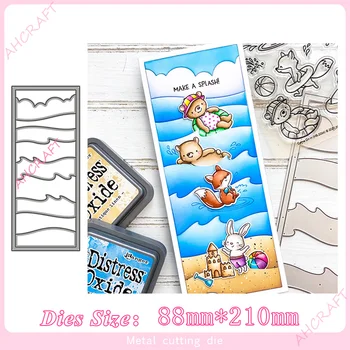 

Long rectangular cloud frame Metal Cutting Dies for diy Scrapbooking Photo Album Decorative Embossing PaperCard Crafts Die2020