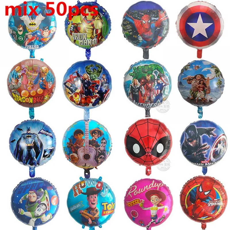 Воздушные шары из фольги с объемным рисунком Человека-паука, Бэтмена, Железного человека, супергероя, украшения на день рождения, подарки для детей, детские игрушки - Цвет: Светло-зеленый