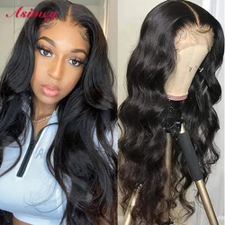 180% Natural Color Wigs 13X4 Body Wave 32 In Wavy Transparent Lace Front Wig Pre Plucked Brazilian Remy With Baby Hair For Women