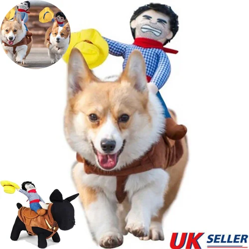 Pet ковбойская одежда для всадника одежда для щенка пальто костюм собаки куртка одеваются s-xl