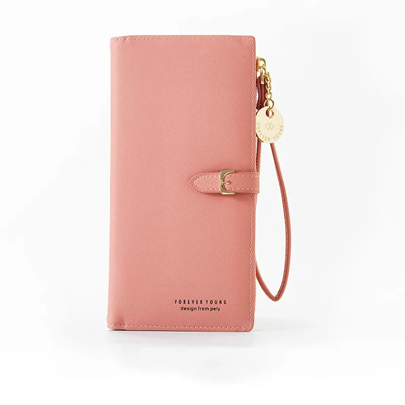 

Female Multi-Function Wallets with Wristband Women Long Wallet Clutch Lady Purse Zipper Phone Pocket Card Holder Ladies Carteras